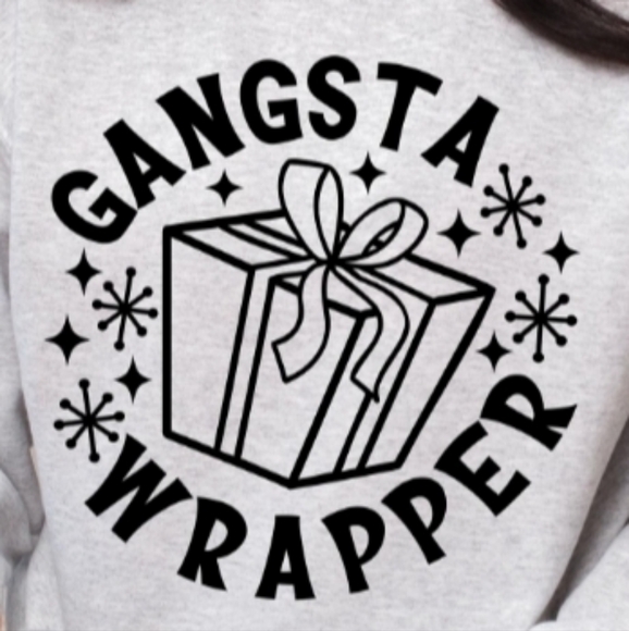 Hand Crafted Tops - Gangsta Wrapper Handmade Tee